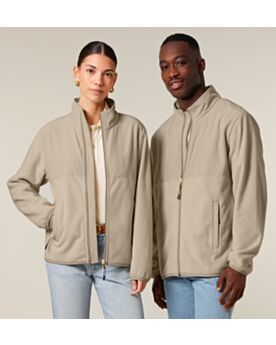 Unisex Fleecejacke bedrucken aus recyleten Materialien Trekker STJU242