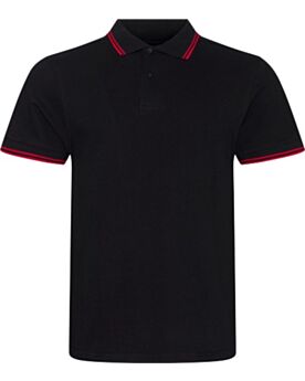 Stretch Piqué Poloshirt mit Kontraststreifen JP003