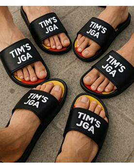 Fan-Badelatsche personalisieren in Länderfarben Fußball EM 2024