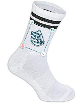 Personalisierte Socken – bestickt mit Foto, Text oder Logo