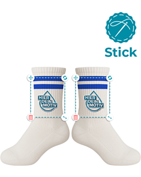 Socken für Kinder mit Stick selbst gestalten