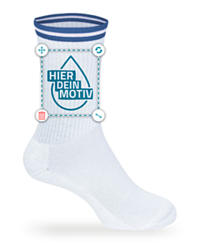 Premium Sportsocken aus Bio-Baumwolle bedrucken