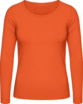 Women´s T-Shirt #E150 Long Sleeve TW06T Orange