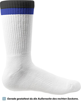 Personalisierte Tennissocke – mit Logo, Foto oder Wunschtext Black/Blue