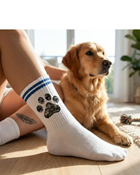 Premium Sportsocken aus Bio-Baumwolle bedrucken