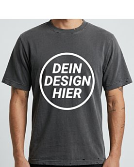 Schweres Used Look T-Shirt Freestyler Vintage bedrucken