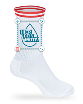 Premium Sportsocken aus Bio-Baumwolle bedrucken