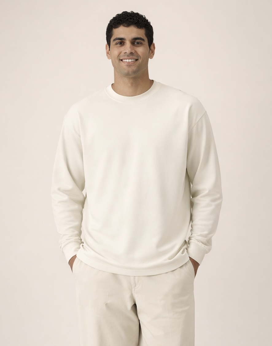 Unisex Heavyweight Oversize Long Sleeve selbst gestalten