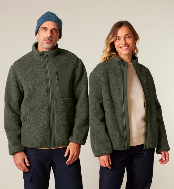 Warme Sherpa Unisex Jacke Brooker STJU248