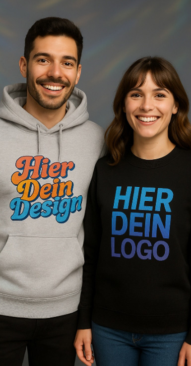 Hoodies und Sweats personalisieren