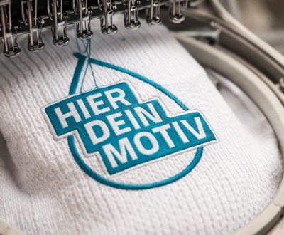 Dropshirt - personalisierte Bestickung mit Wunschmotiv und Text