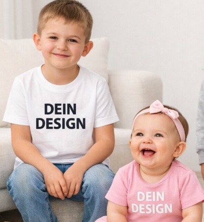 Personalisierte Kleidung für Kinder & Babys gestalten